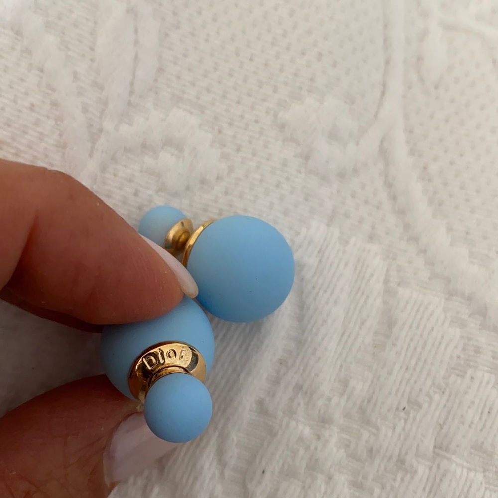 Dior stud earrings